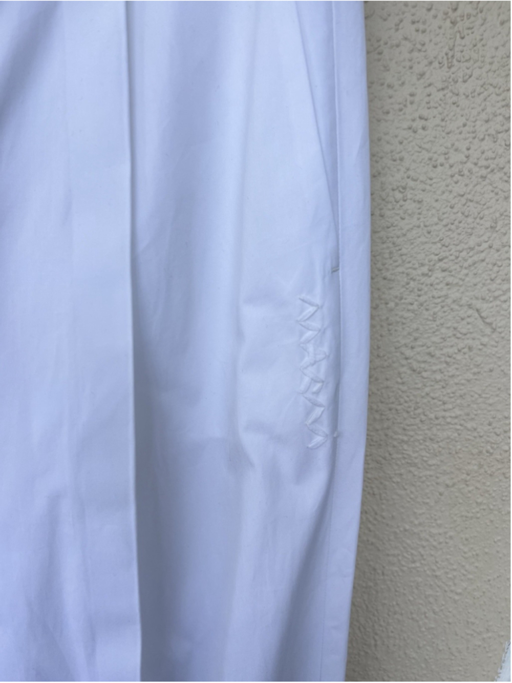 Marni Compact Organic Cotton Poplin Tapered Wide Leg Trousers Pants IT 52 US 36 - Picture 7 of 14